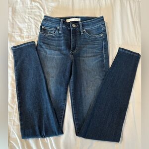 Ella Moss high rise skinny distressed jeans size 24